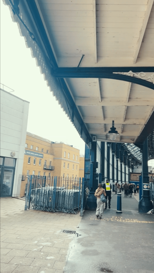 Station rear exit